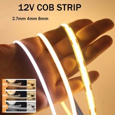 12V 24V 16.4ft COB 480leds/m LED Flexible Strip light Tape Lights Bar Room DIY