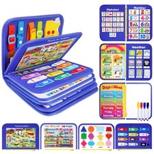 12-page Toddler Busy Board Montessori Toys, Busy Book for Toddlers, Boy Girl ...