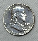 1957 50C Franklin Half Dollar - FBL