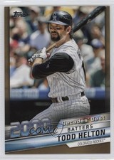 2020 Topps Update Decades Best Batters Gold 15/50 Todd Helton #DB-69 HOF b8h