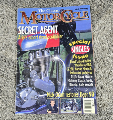 Classic Motorcycle November 1998 Special Mono Matchless G80 CZ250 Norton Tiger 9