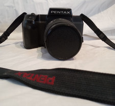 Pentax SF10 35mm SLR Film Camera Kit 2 Lenses Flash Bag Booklets See Description
