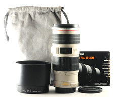 Canon EF 70-200mm F/4 L IS USM Zoom AF Lens w/Hood US Stock Top Mint 5063