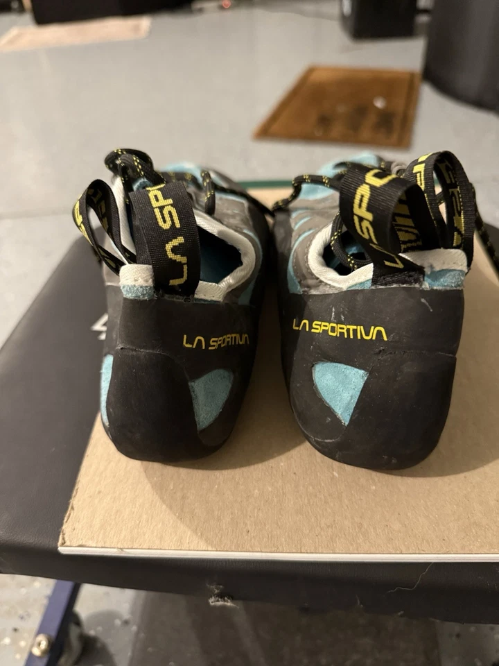 Zapatos de escalada La Sportiva Tarantulace verde azulado/gris talla 7 EE. UU. | Gran agarre Foto 2 de 4