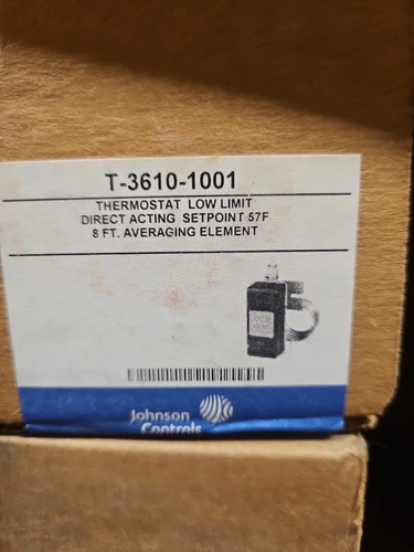 Johnson Controls T-3610-1001 Pneumatic Low Limit Thermostat