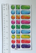 Violette Collection - GEM LABELS - 1 Sheet of RETIRED Stickers #P102