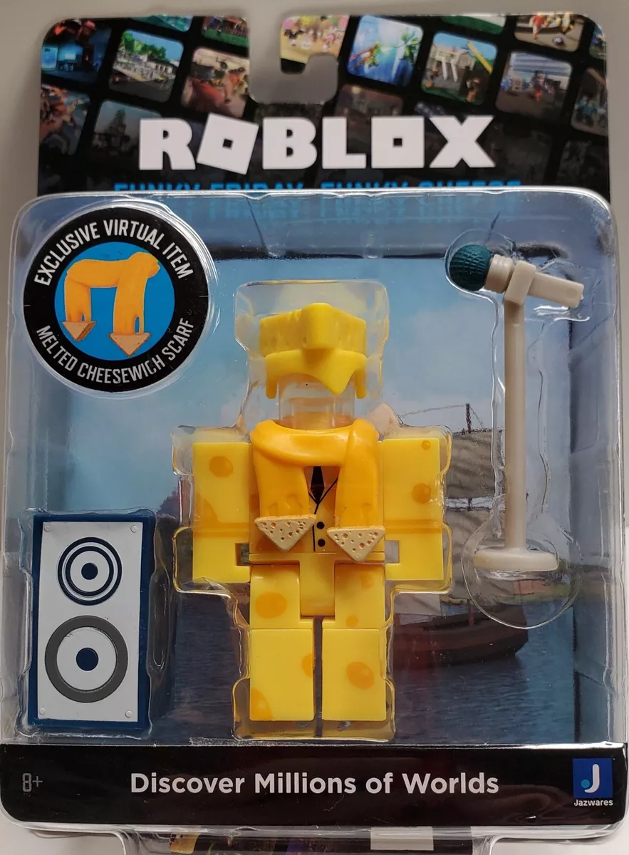 Figuras Articuladas - Roblox - Funky Fridau: Funky Cheese - Amarelo - Sunny