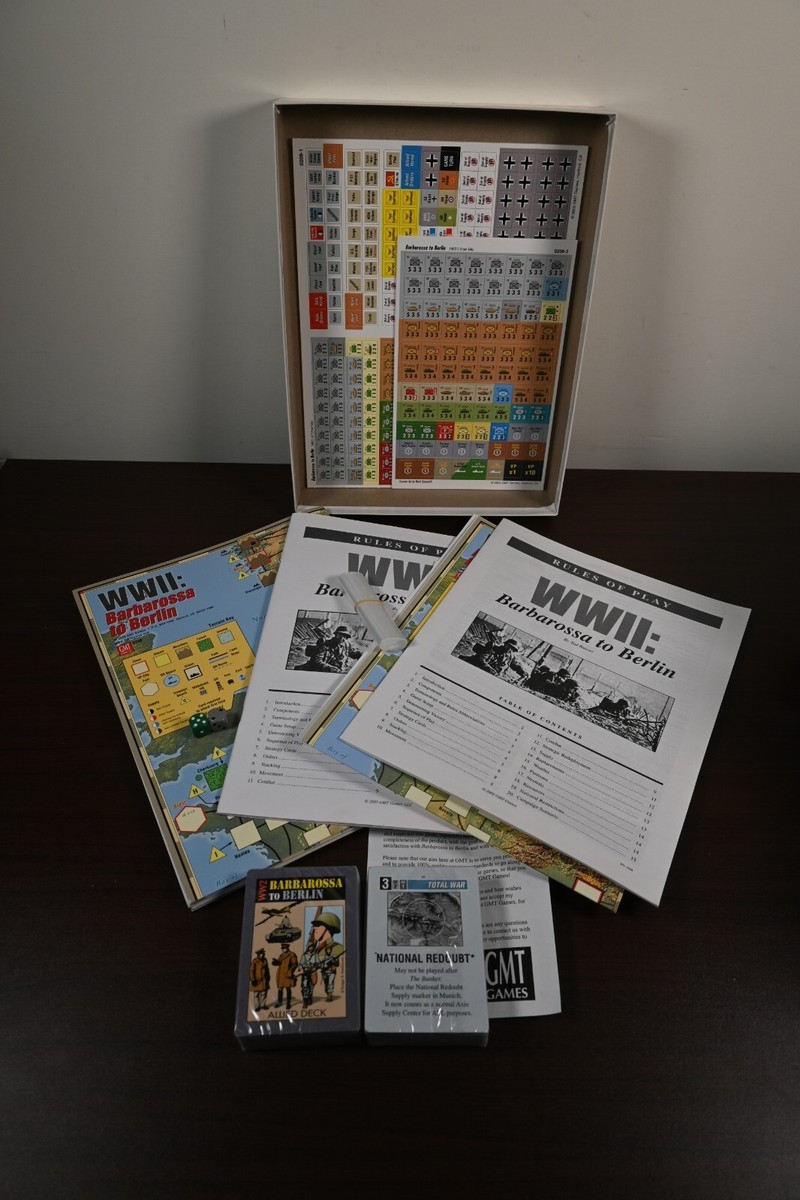 GMT Games WWII - Barbarossa to Berlin (2002) Open Box