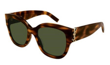 Saint Laurent SL M95/F 003 Havana Sunglasses Unisex New Authentic