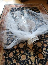 Vintage Juliet Cap Pearl and Lace  Bridal Veil 