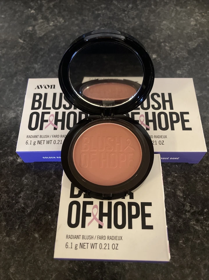 Lot Of 3 Avon Blush Of Hope Radiant Blush Golden Rose - NEW Discontinued Retired - Image 2 of 4