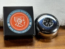 MERKUR Shaving safety Razor Stand Glossy Chrome 4006 Brass Made in Germany