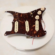 Prewired Loaded Pickguard with SSS Single Coil Pickups for Fender Strat Guitar