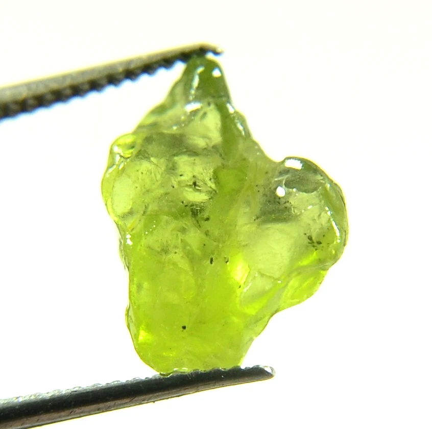 PERIDOT ROUGH FACET GEM GEMSTONE LIME GREEN VIETNAM GENUINE NATURAL 4.45CT NICE - Image 3 of 4