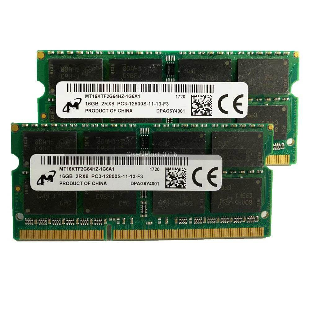 32GB (2x16 GB) DDR3 Memory Ram 1600 MHz PC3-12800S 204-PIN Laptop SO-DIMM | eBay