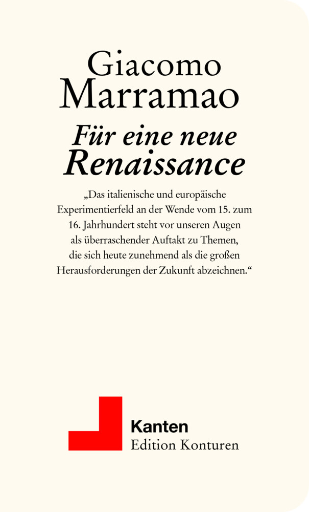Thumbnail - Für Eine Neue Renaissance | Giacomo Marramao | Deutsch | Taschenbuch |