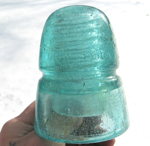 SUPER BUBBLY CD 145 W. BROOKFIELD NEW YORK GLASS INSULATOR. - Picture 6 of 10