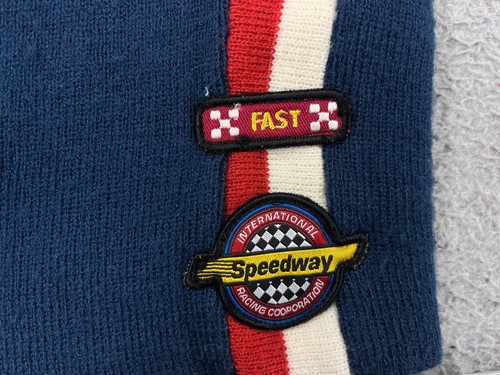 International Speedway Racing Co Beanie Toque Youth OS Blue Knit 100% Acrylic - Picture 2 of 8