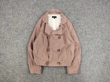 A.P.C. Paris Womens Double Breasted Cotton Short Coat Jacket