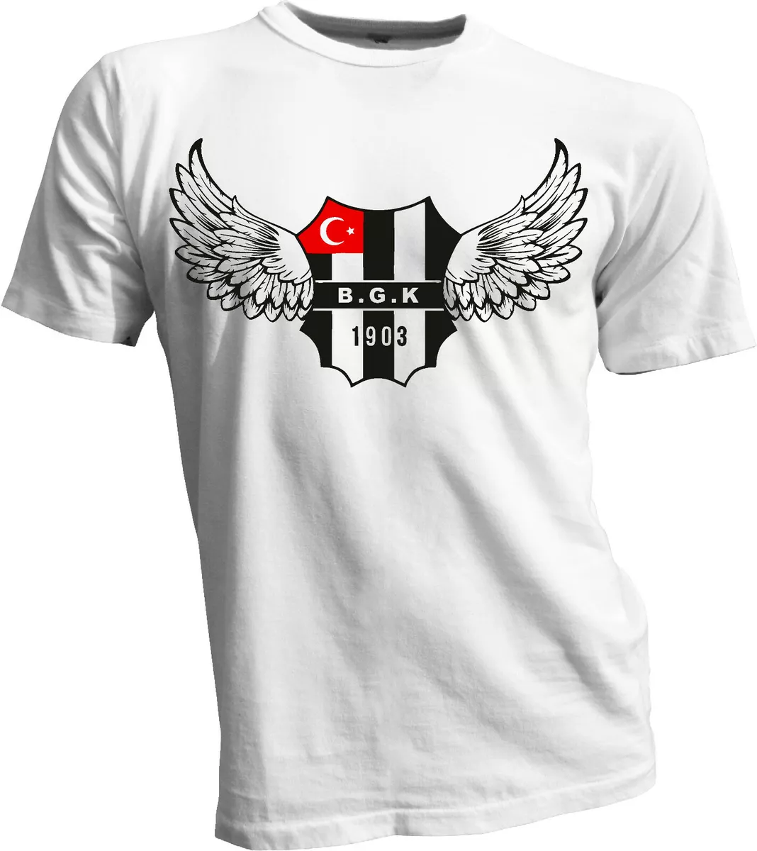 Besiktas JK Soccer Football Men's T Tee Shirt Handmade Team sports Apparel  Fan s