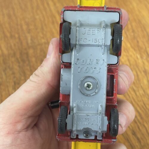 Camión transportador Corgi Jeep FC-150 de colección modelo fundido a presión coche de juguete excelente estado - Imagen 7 de 7