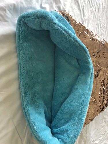 Cynthia Rowley Mermaid Tail Blanket Sleeping Bag Gold Sequins Blue - Picture 3 of 7