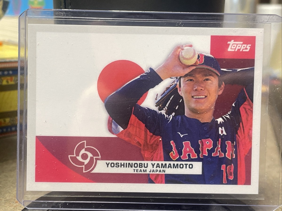 2023 Topps World Baseball Classic Yoshinobu Yamamoto Flags of