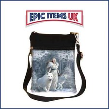 Anne Stokes Small Gothic Winter Guardians Fantasy Wolf Shoulder Bag 23cm