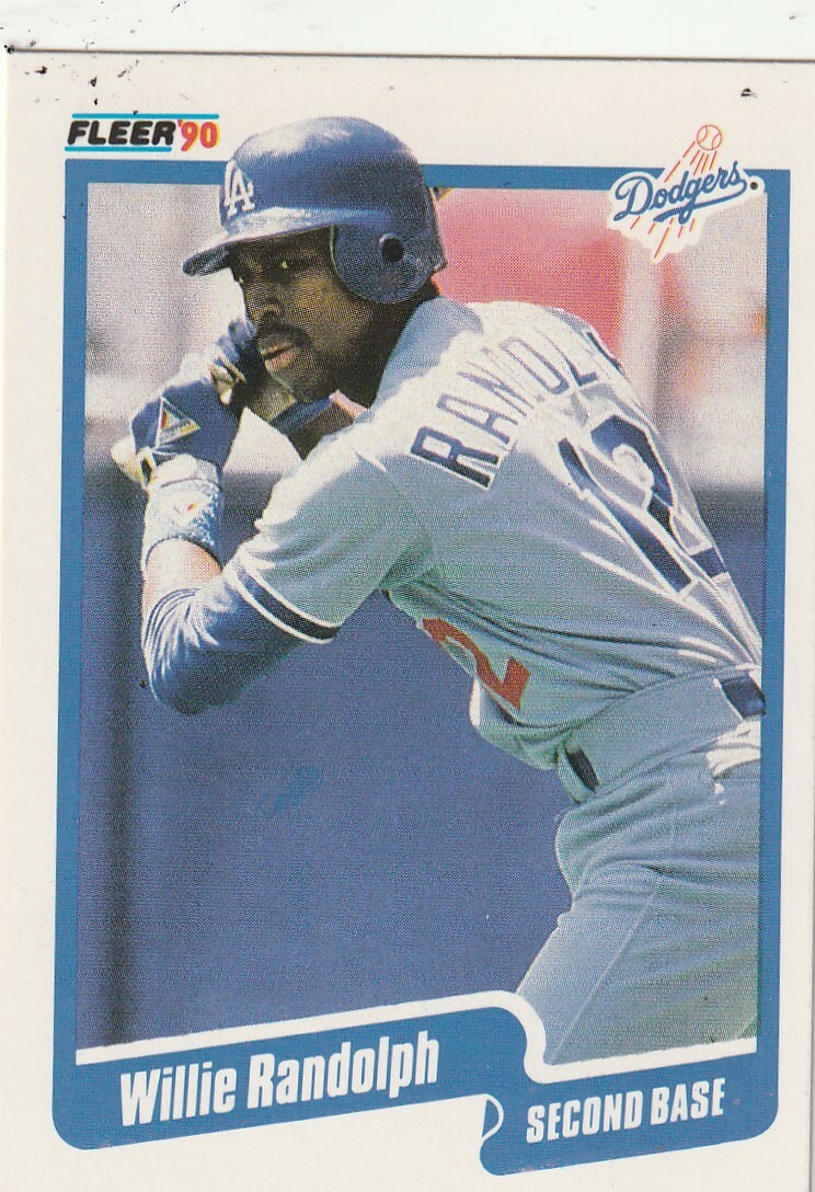 FREE SHIPPING-MINT-1990 Fleer Willie Randolph #406 DODGERS PLUS BONUS CARDS
