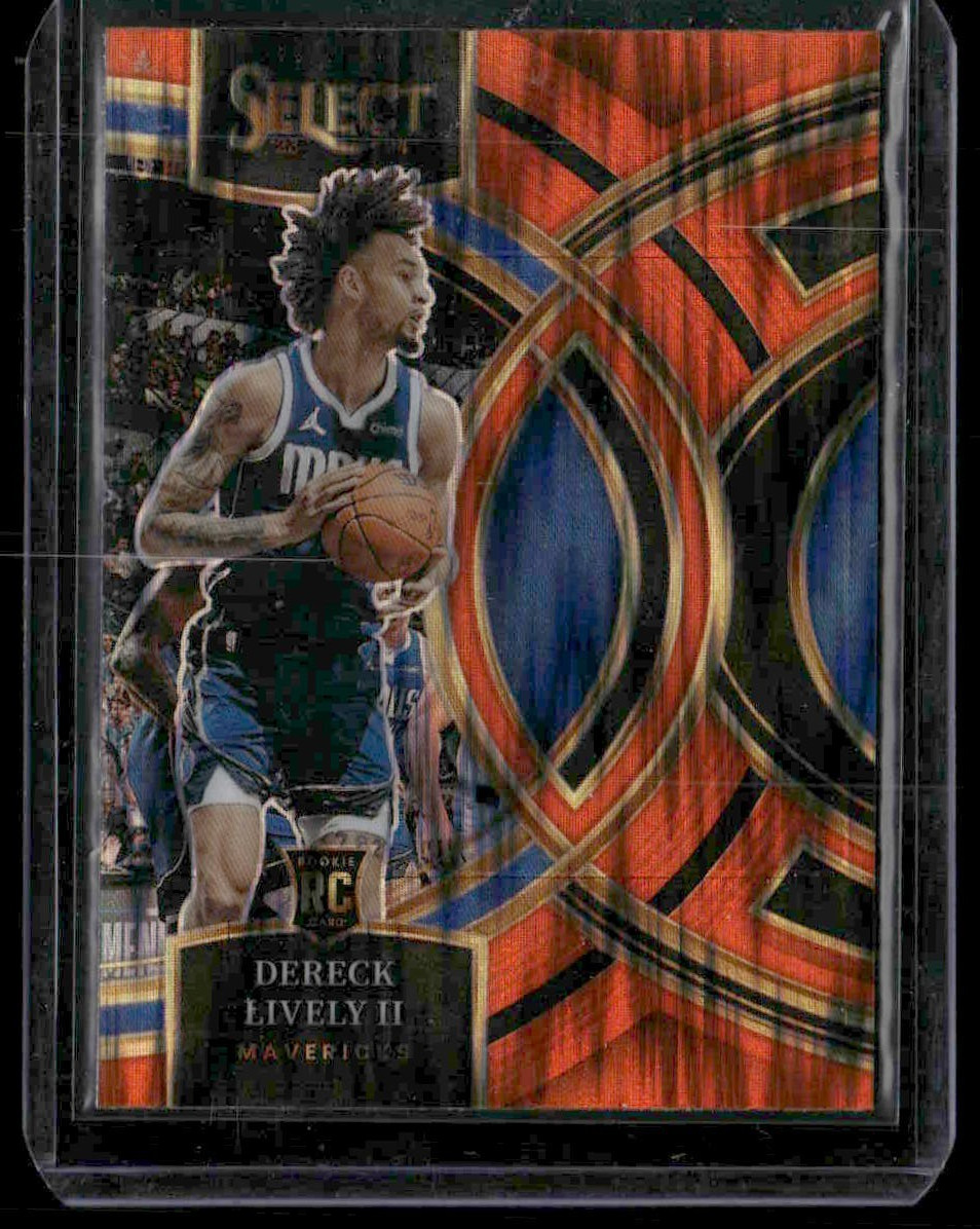 2023-24 Panini Select - Premier Level Dereck Lively #111 (RC) Orange Flash Prizm