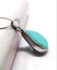 925 Mexico 2-Sided Turquoise & Malachite Black Onyx Sterling Pendant Necklace — photo 3