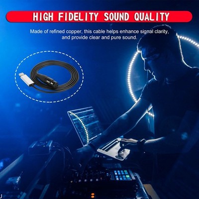 USB to DMX Interface Adapter DMX512 Stage Light Controller Cable For Computer