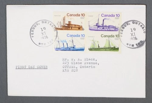 MayfairStamps Canada FDC 1976 Block Ships First Day Cover aax_50871