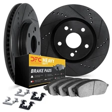 Dynamic Friction Company 8212-47103 Brake Rotor   Drilled & Slotted   Black  Hd