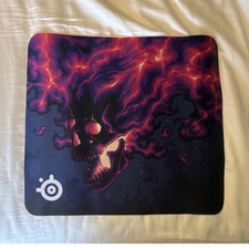 SteelSeries Gaming Mouse Pad Skull Flame Desi...