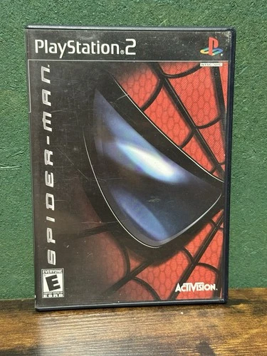 Spider-Man (2002) - PlayStation 2 PS2 Black Label Video Game CIB W/REG CARD