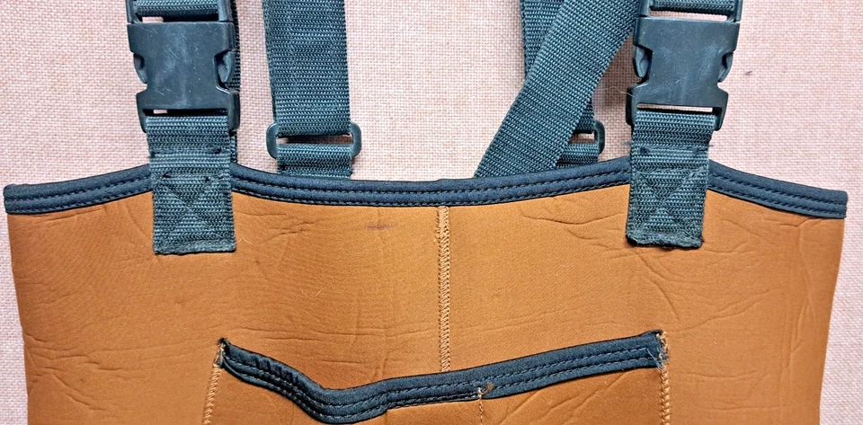 Hodgman Caster Neoprene Felt Boot-Foot Chest Wader Mens Sz M Pocket Straps READ - Image 4 of 4