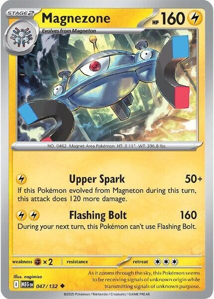 Magnezone Uncommon ME01: Mega Evolution 047/132 NM