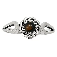 Natural Black Ethiopian Opal 925 Sterling Silver Ring s.7 Jewelry R-1172