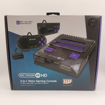 Hyperkin RetroN 2 HD Gaming Console for NES/SNES/Super Famicom Games - Black