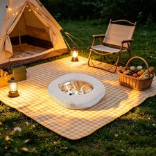 Double-Sided Pet Bed Soft & Relaxing Dog Bed for Small Dog & Cat 50*50*10cm