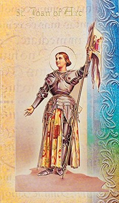 William J. Hirten Deluxe Catholic Holy Card 3.0'' x 5.5'', Saint Joan of Arc