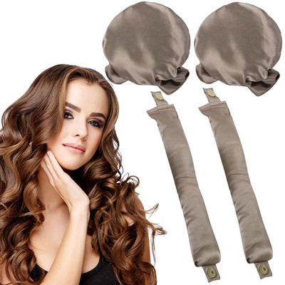 2 Stück Locken Ohne Hitze Silk Heatless Curls Band Lockenwickler Über Nacht Seid