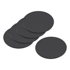 5pcs 60MM Round Miniature Model Bases, 2MM Thick Circular Base, Black