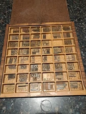 Vintage H.P. Preis Pantograph Font Stencils Hillside 4A 3S RR 3/4" Brass