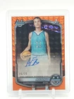 ACE FLAGG 2025-26 BOWMAN CHROME U 1ST ORANGE GEOMETRIC ROOKIE AUTO /25 Q6633