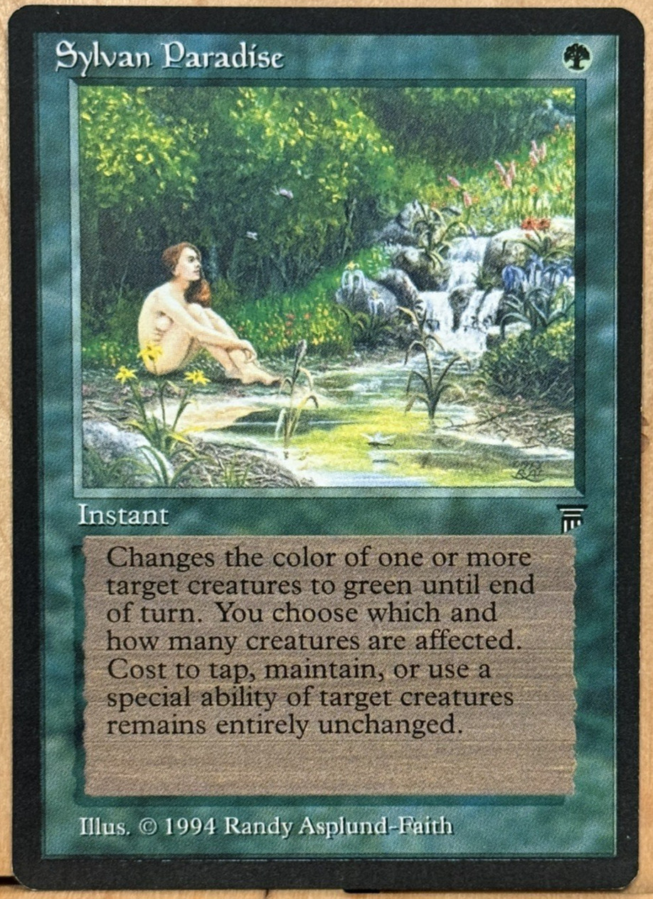 LIMITED EDITION Legends Vintage MtG Sylvan Paradise Unplayed NM