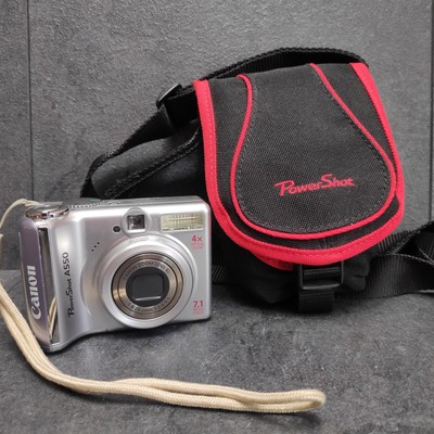 Canon PowerShot A550 Ai Af Digitalkamera Silber 4x Optical Zoom Kompaktkamera