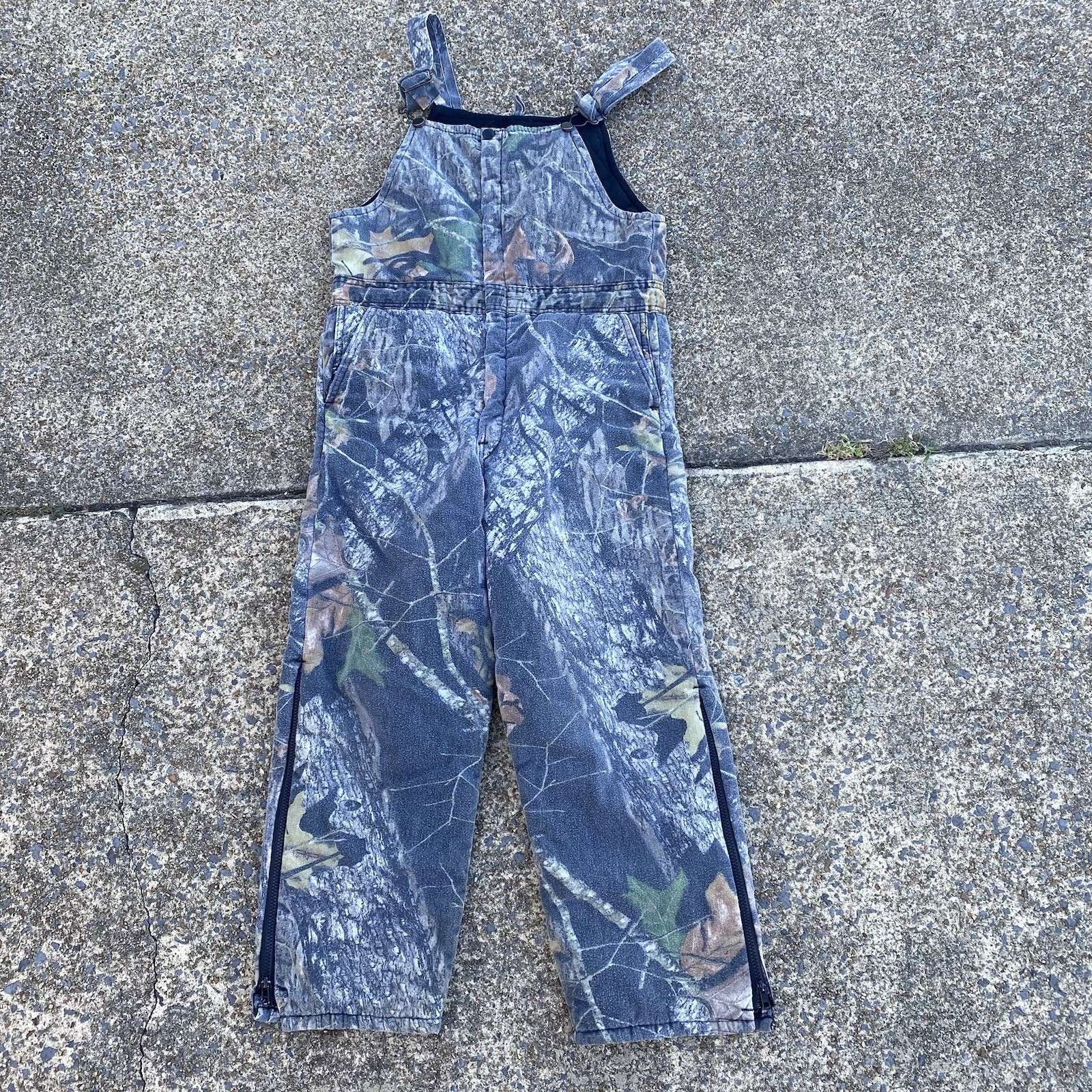 Wolf Mountain Hardwoods Camo Bib Overalls Insulated Hunting Size 32 X 28 See Pic