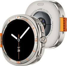 Metal Back Cover Bumper Case for Samsung Galaxy Watch 8 44mm, Rugged Protection